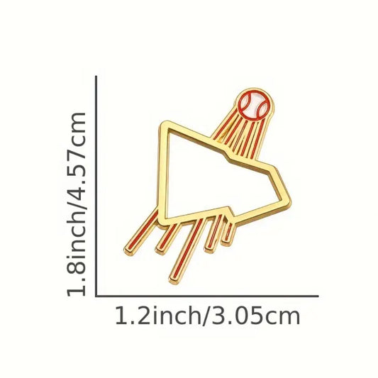 Pin metálico estilo béisbol dorado – compatible con gorras New Era y snapback