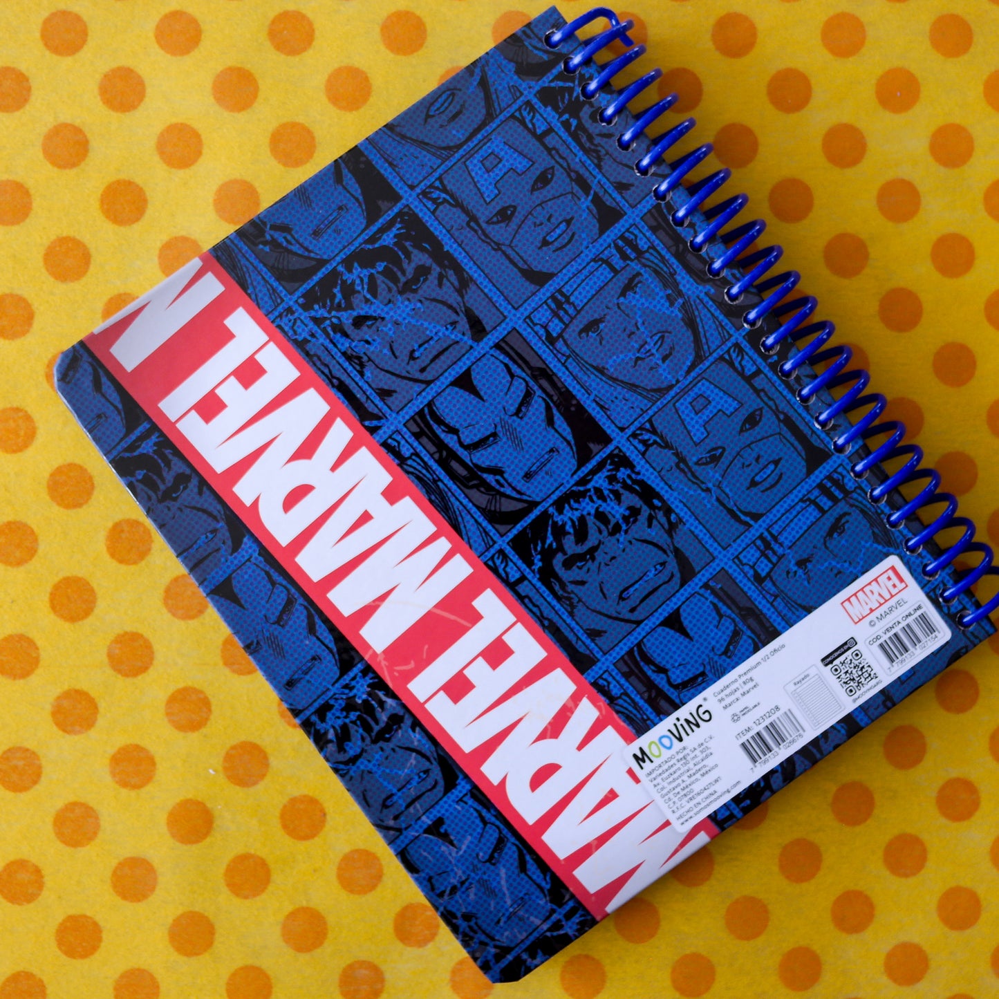 Cuaderno Espiral Marvel – Mooving (96H rayadas)