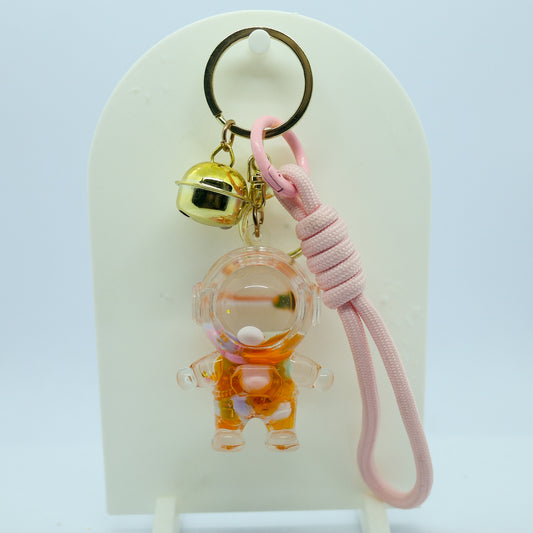 Llavero Acrílico Líquido con Figuras Móviles