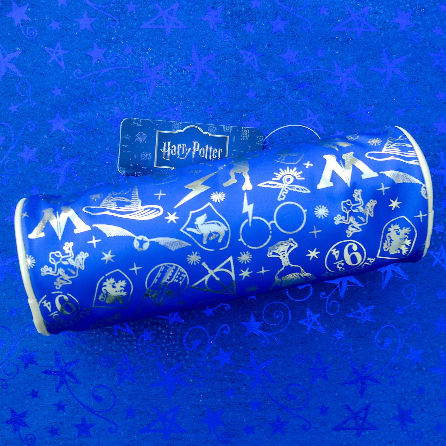 Estuche Harry Potter Azul – Iconos Dorados