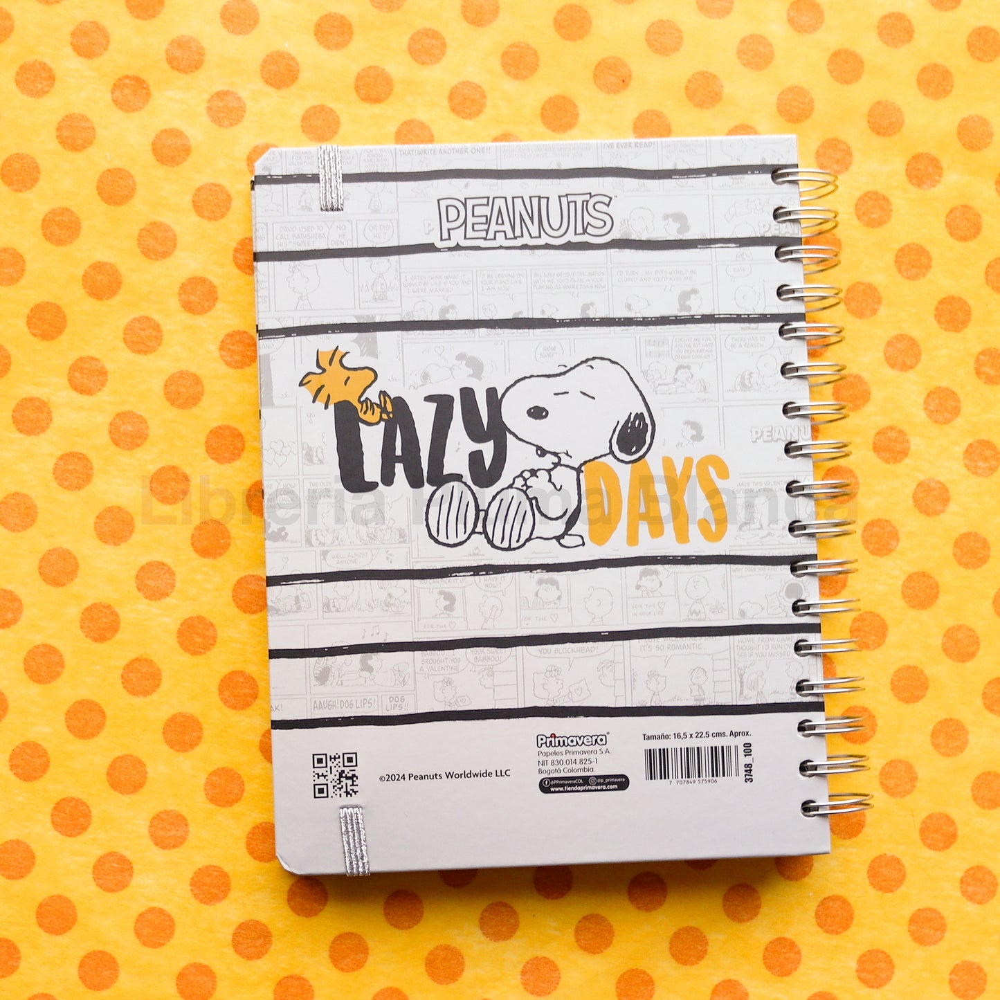 Planner Snoopy con Espiral – Planeador diario práctico y cute
