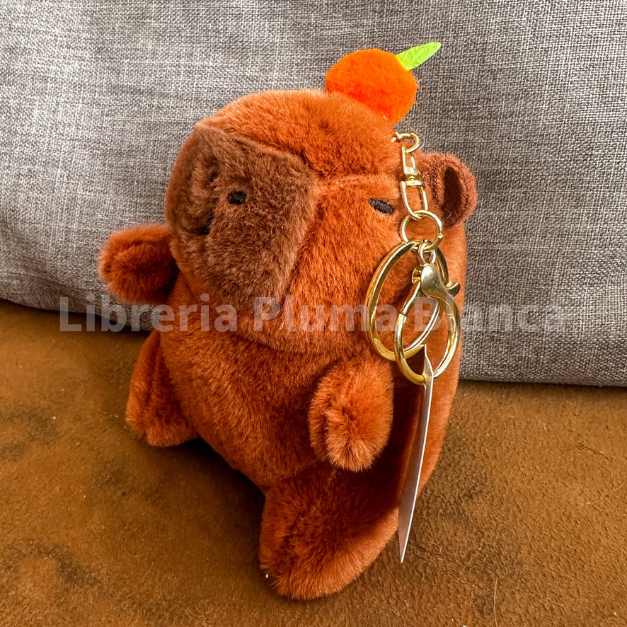 Llavero de Capibara Musical de Peluche – Canta al Presionarlo 🐹🎵