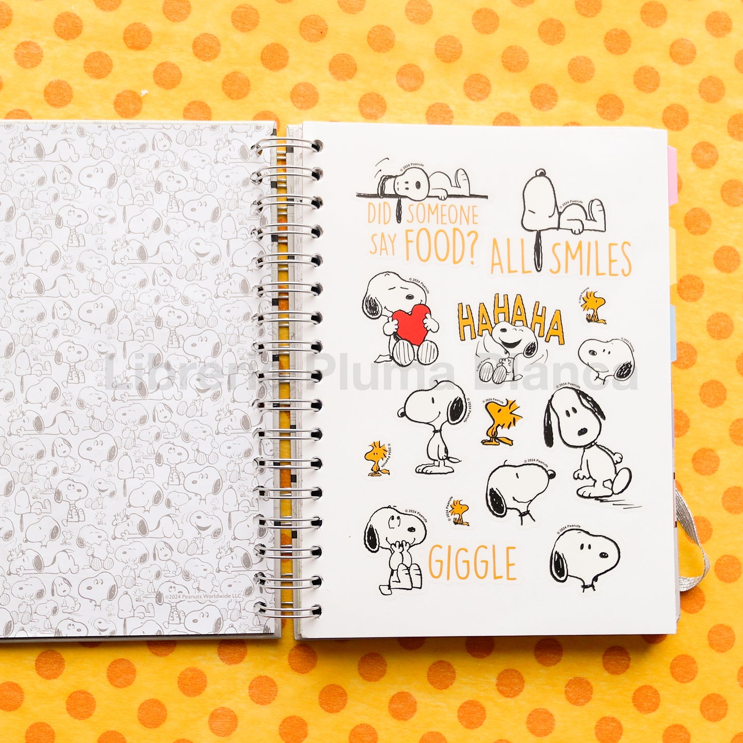Planner Snoopy con Espiral – Planeador diario práctico y cute
