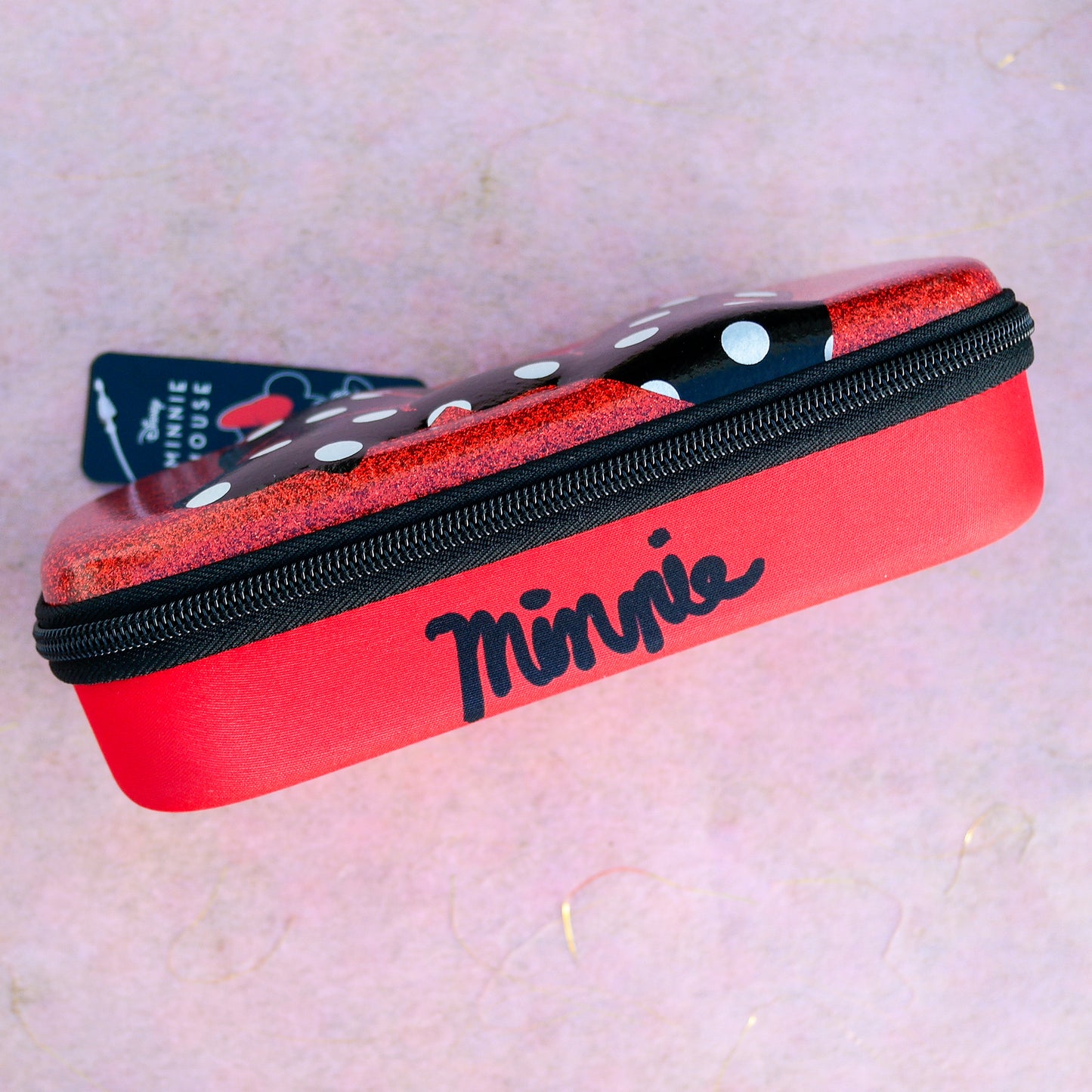 Estuche Minnie Mouse Lazo 3D Rojo Brillante