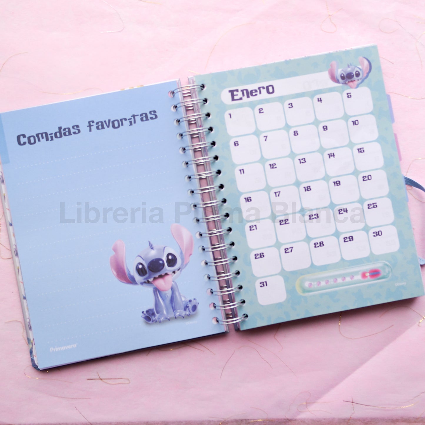 Planner Stitch con Espiral y Caja – Agenda Disney
