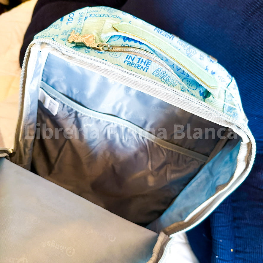 Mochila Snoopy Peanuts Original – Escolar Premium con Doble Compartimento