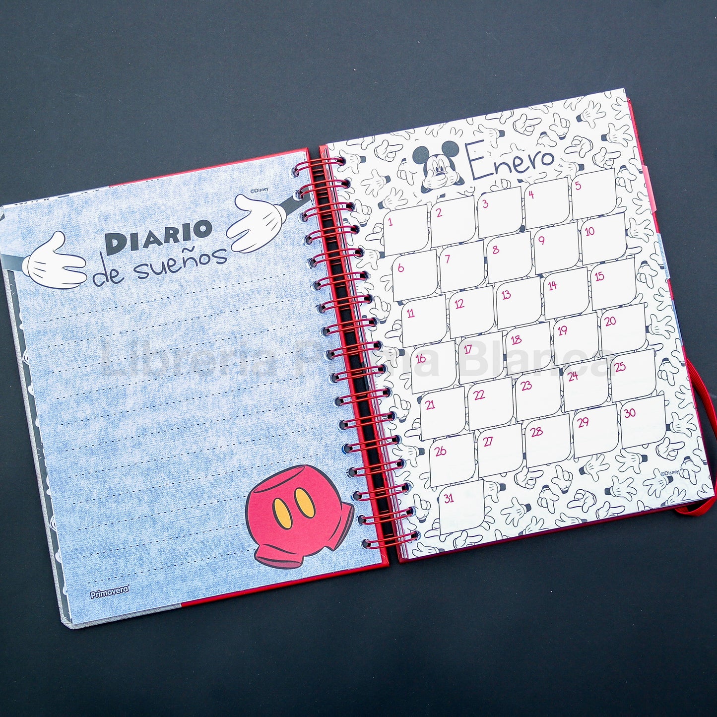 Agenda Planner Mickey Mouse Disney con Caja