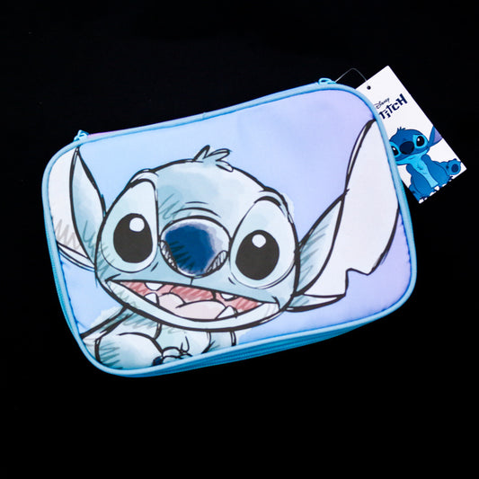 Estuche Stitch Original Acolchonado con Compartimentos