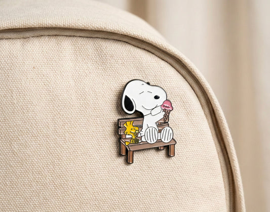 Pin de Snoopy y Woodstock en la Bancita – Diseño Coleccionable