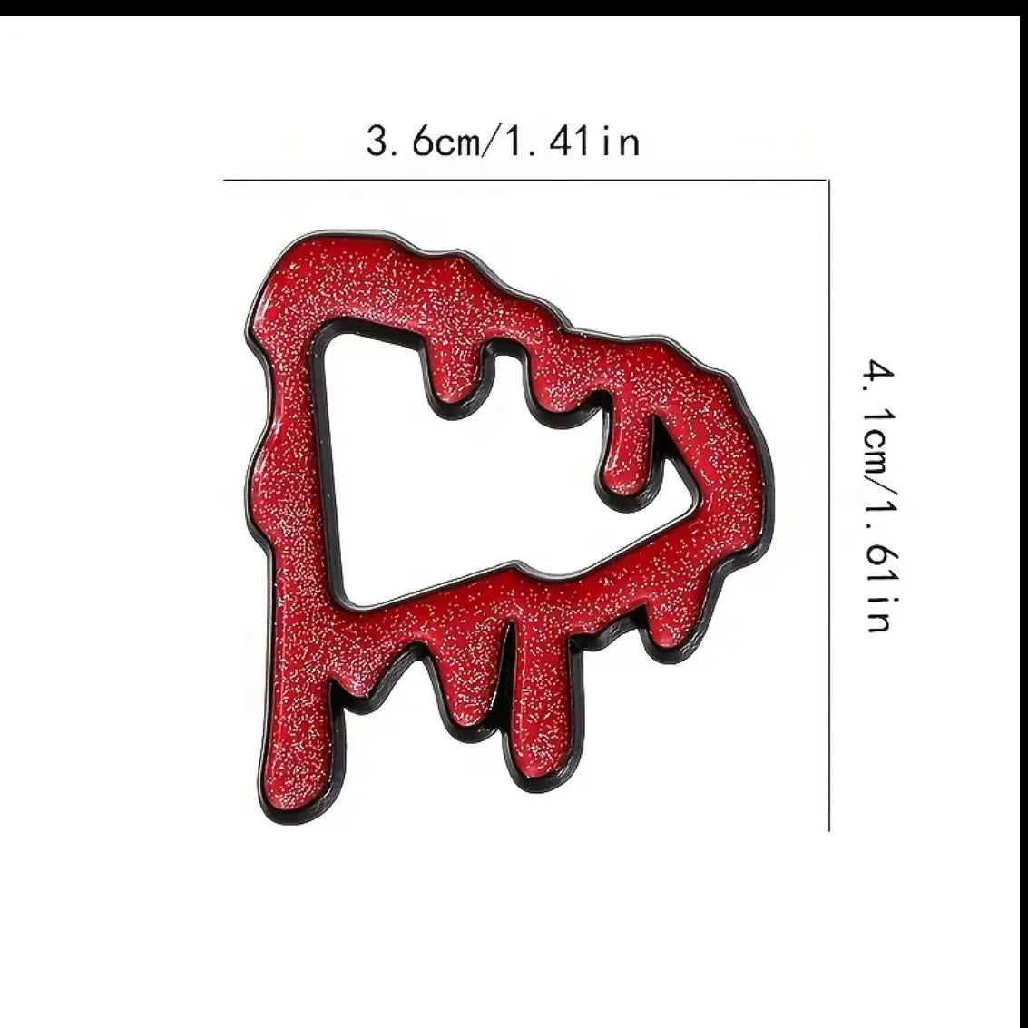 Pin metálico estilo “drip” para gorras New Era o snapback