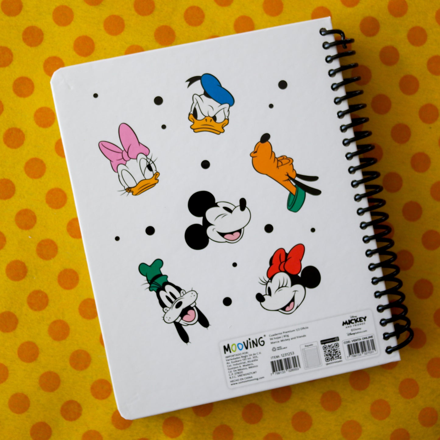Cuaderno Espiral Mickey & Friends – Mooving (96H rayadas)