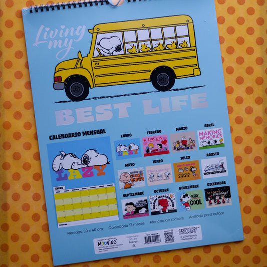 Calendario 2026 Snoopy