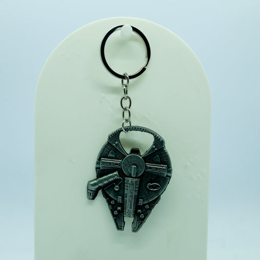 Llavero Metálico Star Wars – Logo, Halcón Milenario y R2-D2