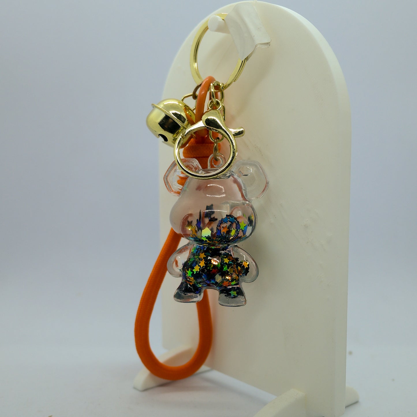 Llavero Acrílico Líquido con Figuras Móviles