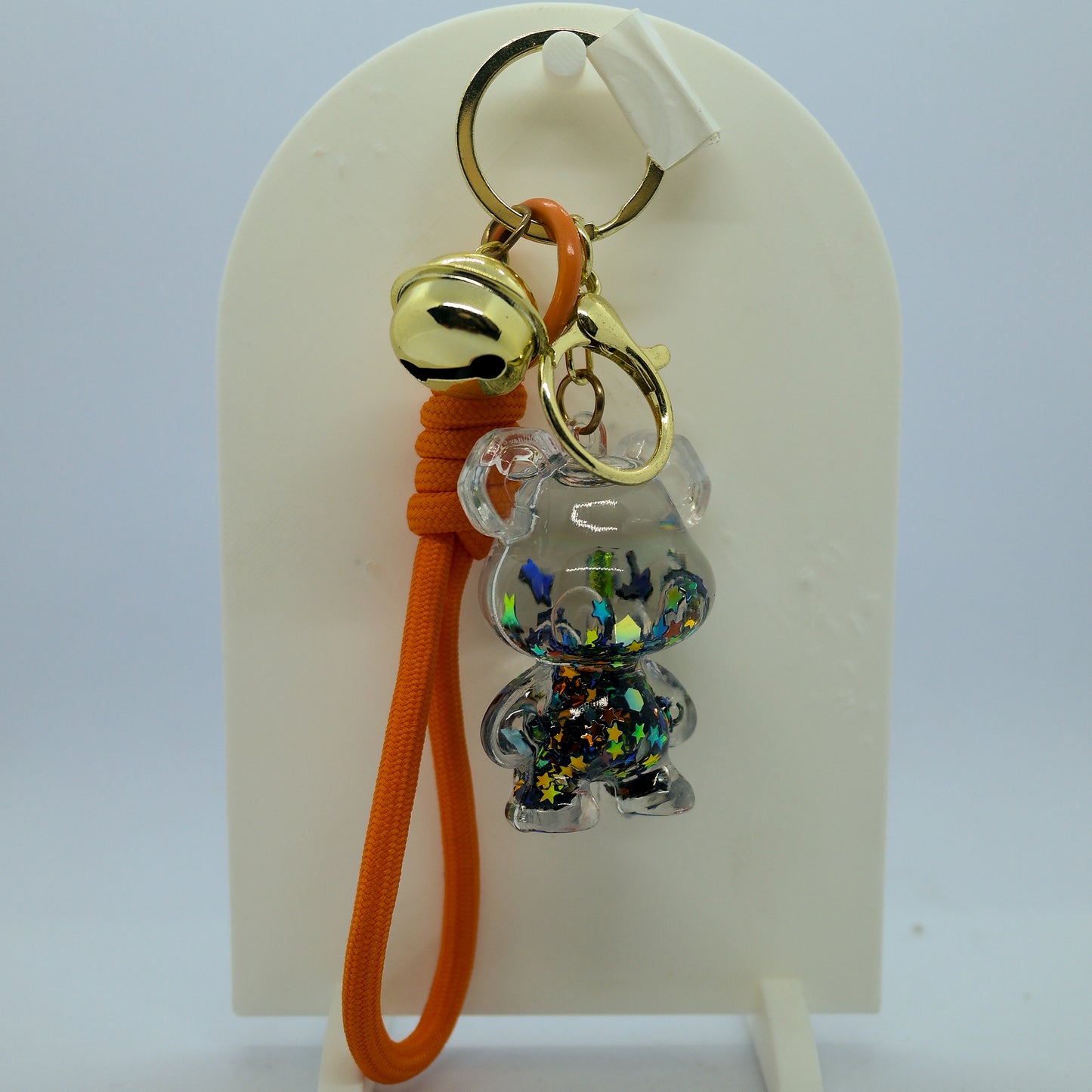 Llavero Acrílico Líquido con Figuras Móviles