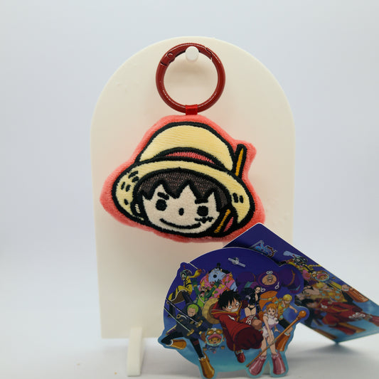 Llavero de Peluche Original Miniso – One Piece ⚓☠️ (Luffy, Zoro y Sanji)