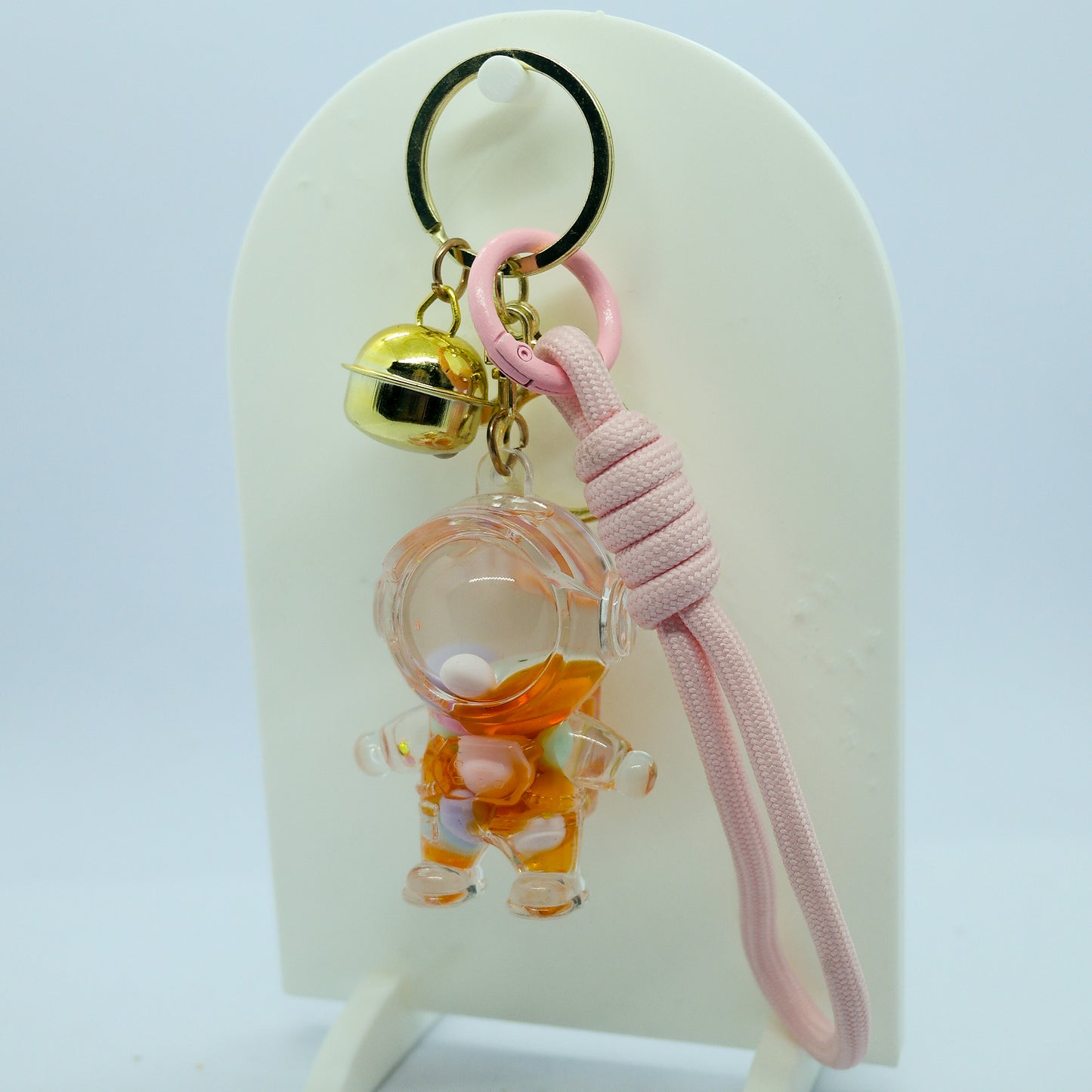 Llavero Acrílico Líquido con Figuras Móviles