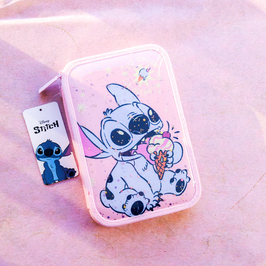 Estuche rígido Disney Stitch – Rosa