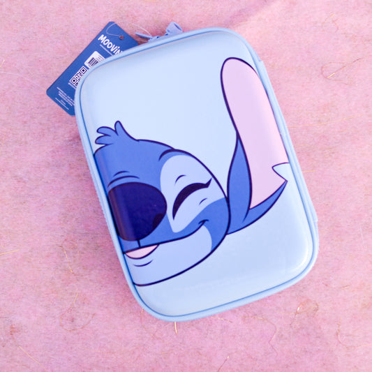 Estuche Rígido de Stitch – Disney Mooving | Azul | Pencil Case Premium