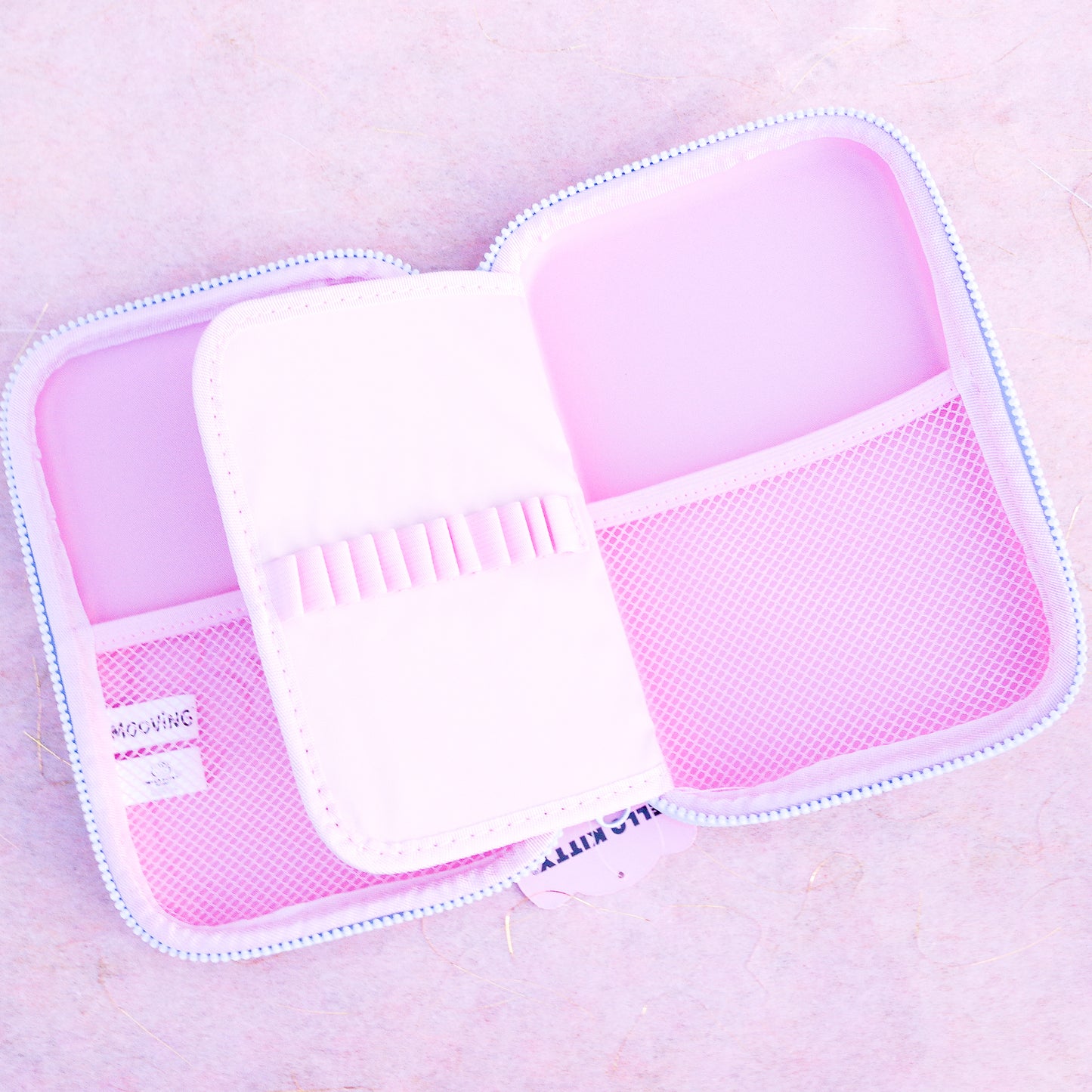 Estuche Hello Kitty Rosa &amp; Celeste – Ribbons Make for Style and Joy | Pencil Case Sanrio