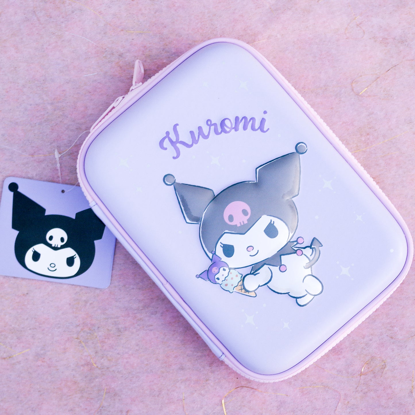 Estuche Kuromi Morado – Sanrio Kawaii Pencil Case | Ice Cream Kuromi