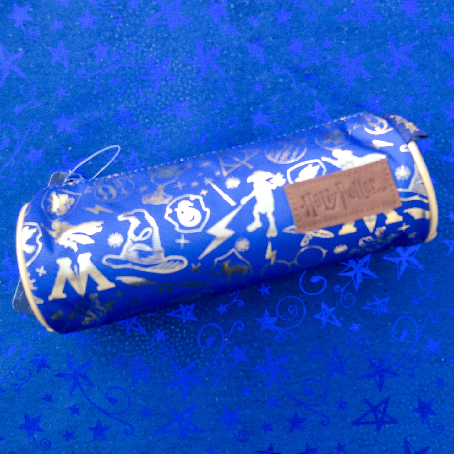 Estuche Harry Potter Azul – Iconos Dorados