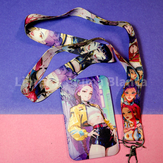Porta Carnet K-Pop con Lanyard Incluido – Diseño Anime Idol | Holder para Credencial