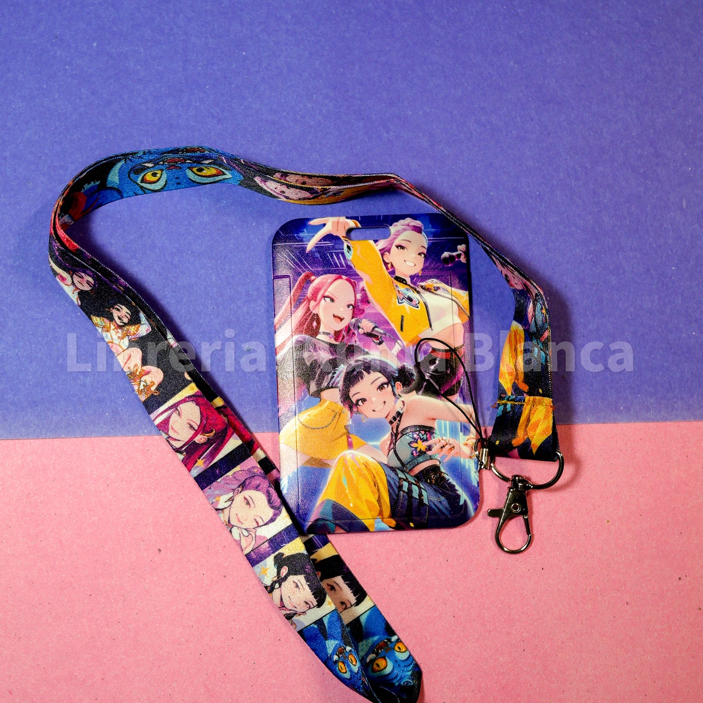Porta Carnet K-Pop con Lanyard Incluido – Diseño Anime Idol | Holder para Credencial
