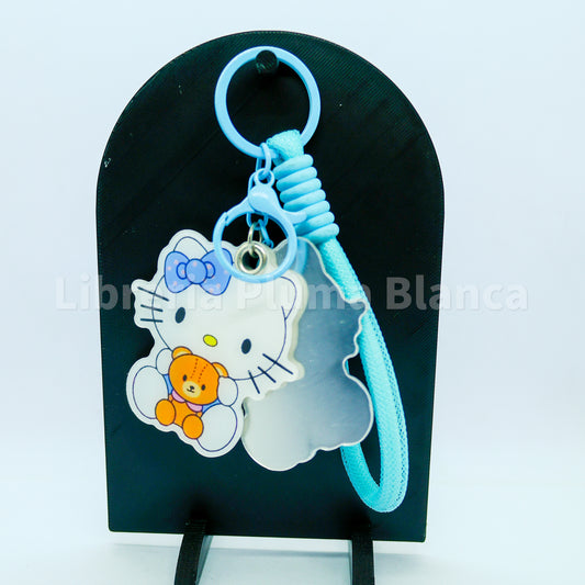 Llavero Hello Kitty con Espejo – Accesorio Kawaii 2 en 1