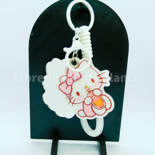 Llavero Hello Kitty con Espejo – Accesorio Kawaii 2 en 1